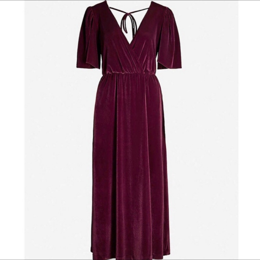 HAPPY X NATURE Melody Velvet Wrap Dress